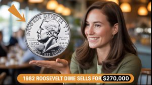1982 Roosevelt Dime With Minor Error Sells for $270,000
